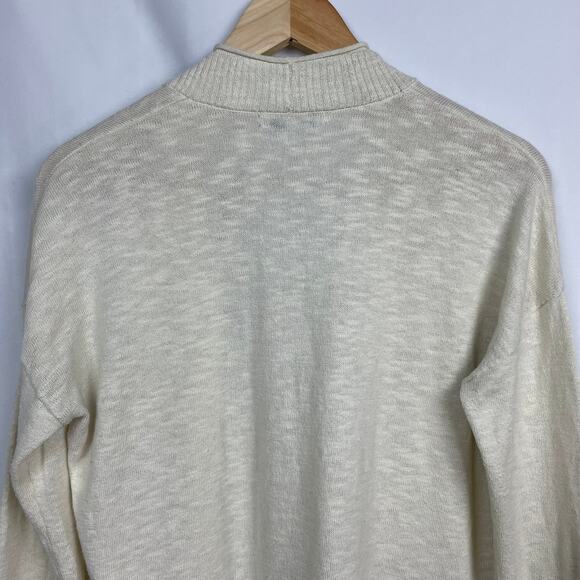Madewell Bradley Cardigan Sweater‎ Sz XS Ivory Cream Slub Knit Style AI212 - Picture 9 of 14